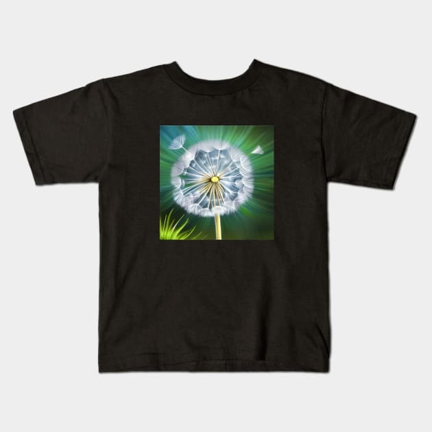 Dandelion Kids T-Shirt by ArtistsQuest